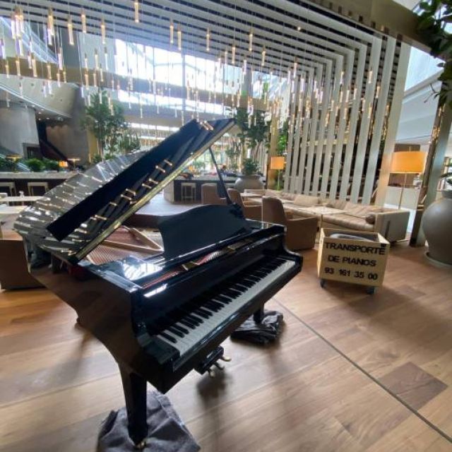 Piano en destino despues de realizar la mudanza